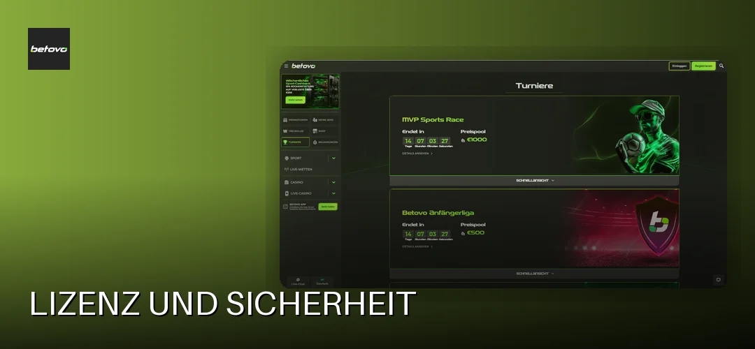Lizenz und Sicherheit